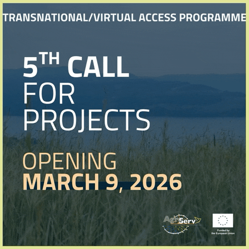 5th Call for Projects under AgroServ, a Horizon Europe project funded by the European Union