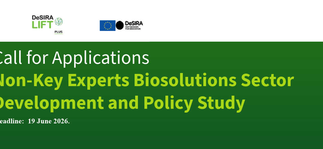 Terms of Reference: Non-Key Experts Biosolutions Sector Development and Policy Study
